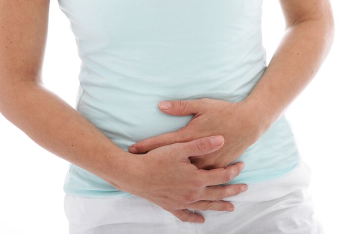 One of the signs of cystitis in a woman is a nagging pain in the lower abdomen